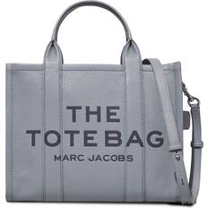 Gray Bags Marc Jacobs The Leather Medium Tote Bag - Grey