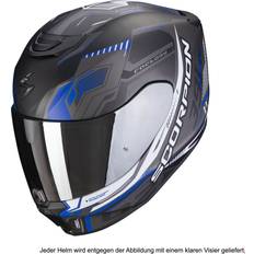 Scorpion Motorcycle Helmets Scorpion exo-391 haut schwarz-silber-blau matt rollerhelm mofahelm 125er helm Blau
