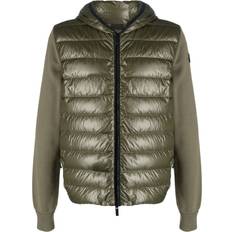 Moncler Underwear Moncler hooded panelled padded jacket men Cotton/Polyester/Polyester/Feather Down Green