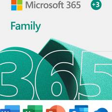 Office Software Microsoft 365 Family 15-Month Subscription, up to 6 people Premium Office apps 1TB OneDrive cloud storage PC/Mac