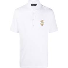 Women Polo Shirts Dolce & Gabbana White Embroidered Polo IT