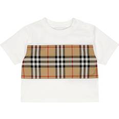 Beige Tops Children's Clothing Burberry Kid's Cedar Check-Print T-Shirt, 6M-2