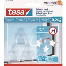 Transparent Bildekroker TESA Adhesive Transparent Bildekrok 5st