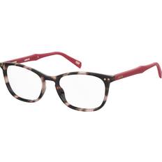 Levi's LV 5026 Cat Eye Prescription Eyewear Frames, Pink Havana/Demo mm, 17mm