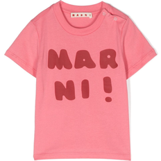 Marni Kid's Logo-Print Cotton T-shirt - Pink