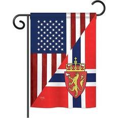 Breeze Decor Norway Friendship Flag 13x18.5"