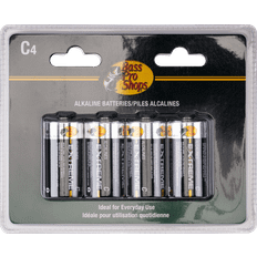 Alkaline - C (LR14) Batteries & Chargers Bass Pro Shops C Alkaline Battery 4-pack