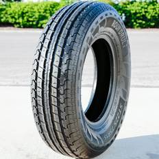 Tires ST Hikee Semi Steel Premium Trailer Tire-ST225/75R15 225/75/15 225/75-15 117/112L Load Range E LRE 10-Ply BSW Black Side