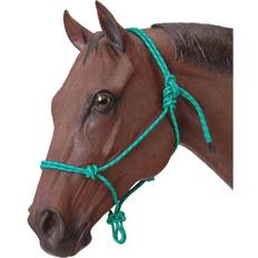 Tough-1 Halters & Lead Ropes Tough-1 Two-Tone Poly Rope Halter Turquoise Horse