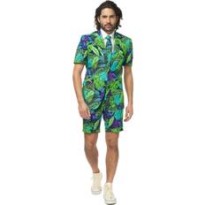 Herre Dresser OppoSuits Men's Slim Fit Summer Short & Tie Set, Regular, Multiple Colors Multiple Colors