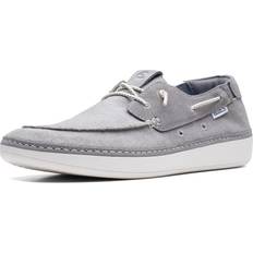 Gray Boat Shoes Clarks Men's Higley Tie Sneaker, Grey Combi