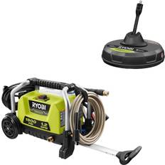 Pressure & Power Washers Ryobi 1900 PSI 1.2 GPM Cold Water Wheeled Electric Pressure Washer with 12 in. Surface Cleaner