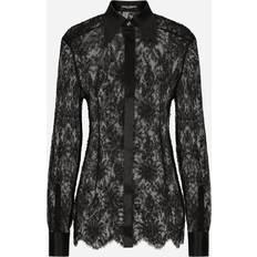 Satin Blouses Dolce & Gabbana Chantilly Lace Shirt