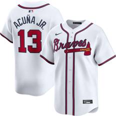 Sports Fan Apparel Nike Atlanta Braves Ronald Acuna Jr #13 Limited Jersey White