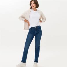 Damen - W40 Jeans Brax Carola Straight Fit 30" Short Pocket Jean Denim Blue
