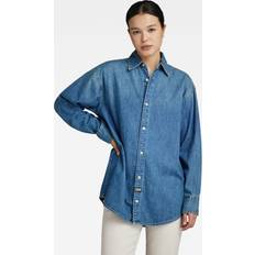 Relaxed Denim Shirt Pocketless blue Women