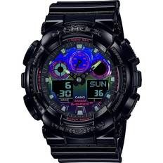 Klokker Casio G-Shock GA-100RGB-1AER Herre 51 mm Analog Digitalt/Smartwatch Mineralglas