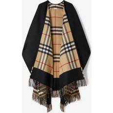 Cashmere Clothing Burberry Check Wool Cashmere Cape