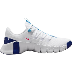 Nike Women Sport Shoes Nike Free Metcon 5 W - White/Fierce Pink/Deep Royal Blue/Aquarius Blue
