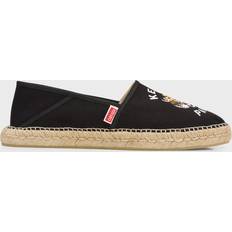 Slip-on Espadrillos Kenzo Lucky Tiger' Embroidered Canvas Espadrilles Black Womens