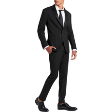 Black - Men Suits Kenneth Cole Ready Flex Slim Fit Tuxedo Suit - Black