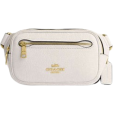 White Bum Bags Coach Mini Belt Bag - Gold/Chalk