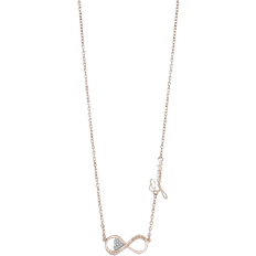 Guess Endless Love Necklace - Rose Gold/Transparent
