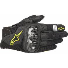 Motorcycle Gloves Alpinestars SMX-1 Air V2 Black/Yellow Fluorescent Man