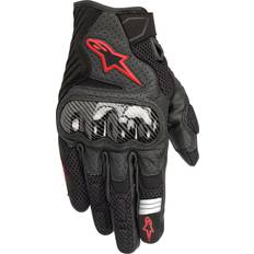 Motorcycle Gloves Alpinestars SMX-1 Air V2 Black/Red Fluorescent Man