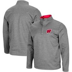 Colosseum Jackets & Sweaters Colosseum Men's Heathered Charcoal Wisconsin Badgers Roman Pullover Jacket