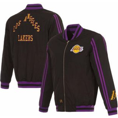 JH Design Jackets & Sweaters JH Design Men's Black Los Angeles Lakers 2023/24 City Edition Nylon Full-Zip Bomber Jacket