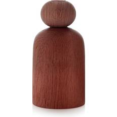 Eik Vaser Applicata Shape Ball Oak smoked Vase 19cm