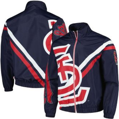 Mitchell & Ness Jackets & Sweaters Mitchell & Ness Men's Navy St. Louis Cardinals Exploded Logo Warm Up Full-Zip Jacket Navy