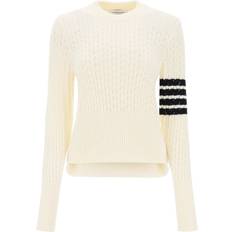 Knitted Sweaters Thom Browne Off-White 4-Bar Sweater IT