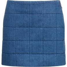 Gucci Skirts Gucci Quilted denim miniskirt blue