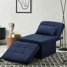 Blue Furniture Bed Bath & Beyond Zenova 4-1 Adjustable Dark Blue 74 1 Seater
