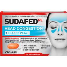 Sudafed Medicines PE Head Congestion + Flu Severe Decongestant