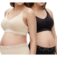 XL Schwangerschaft & Stillzeit Mamalicious Nursing Bra 2-pack Black