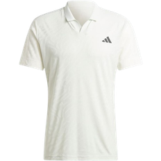 Adidas Herren Poloshirts adidas Men's Tennis Airchill Pro FreeLift Polo Shirt - Off White/Crystal Jade