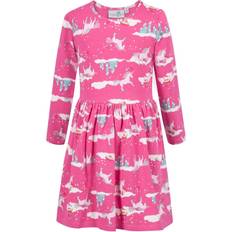 Happy Girls Jersey Dress - Pink Kombi