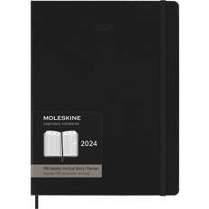 Woche Kalender Moleskine 2024 Pro Vertical Weekly Planner, 12M, Extra Cover