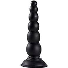 Analkugeln Dream Toys Beaded Black Anal Dildo with Suction Cup Base 6.5 Inch