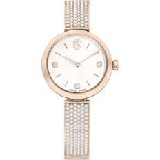 Swarovski Wrist Watches Swarovski Illumina watch, Swiss Made, Metal bracelet, Gold tone, Champagne gold-tone finish