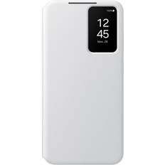 Hvite Lommeboketuier Samsung S24 Smart View Wallet Case White