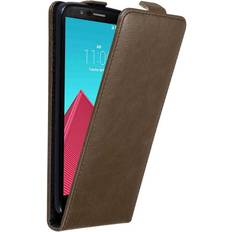 Cadorabo Flip wie Invisible Cover LG G4 Smartphone Hülle, Braun