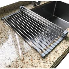 Kitchen Accessories Tomorotec Roll Up Dish Drying Rack Over The