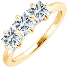 Lily Princess Trio Ring - Gold/Diamonds