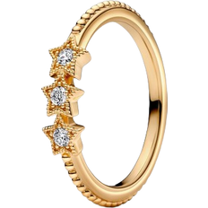 Pandora Celestial Stars Ring - Gold/Transparent