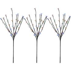 Northlight Set of 3 LED Cherry Blossom Lighted Artificial Tree Branches 2.5'