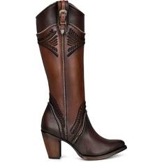 Women High Boots Cuadra Tall Boot - Chocolate
